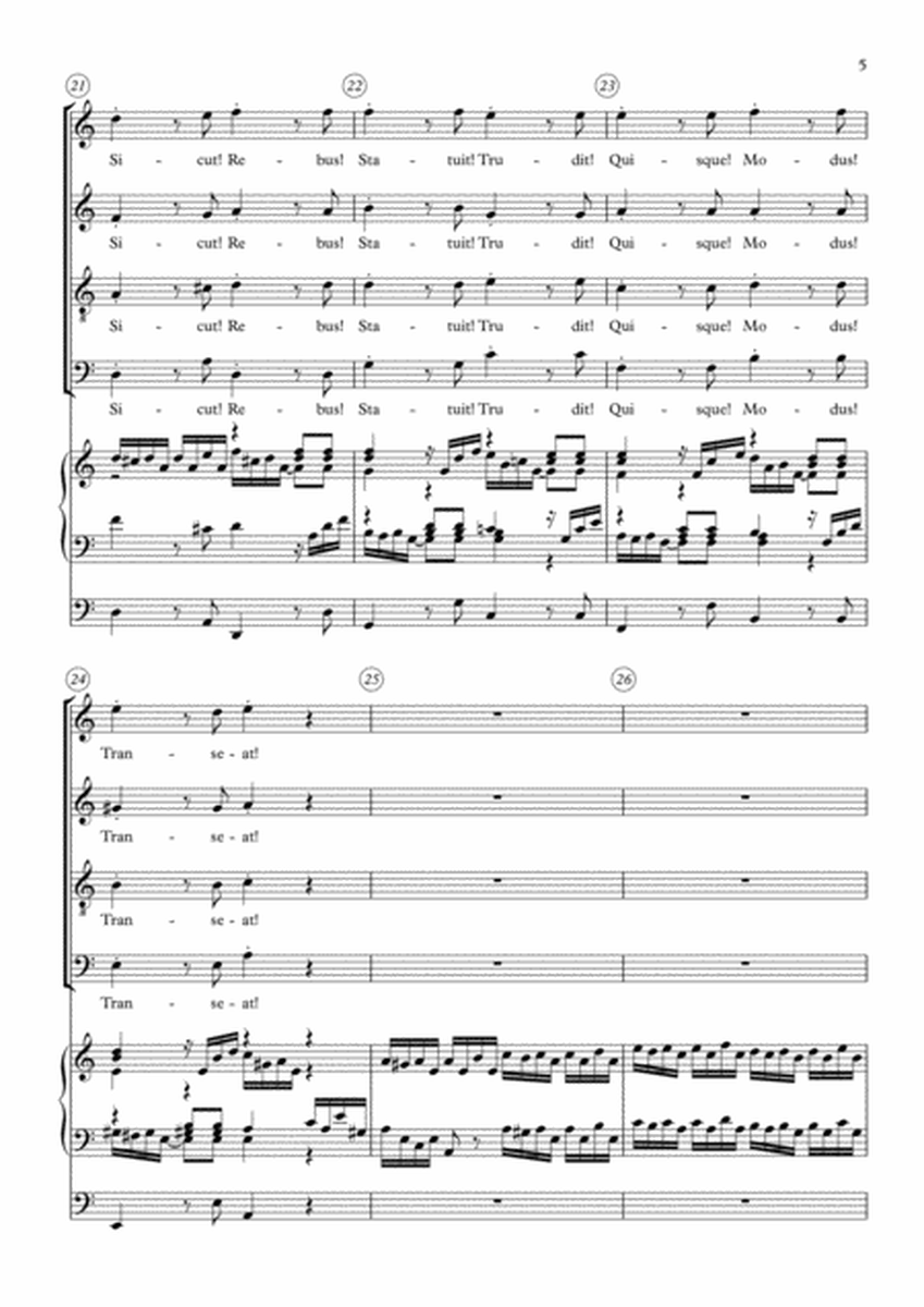 Toccata and Fugue in D minor, BWV 538 - Transcription for SATB Choir image number null