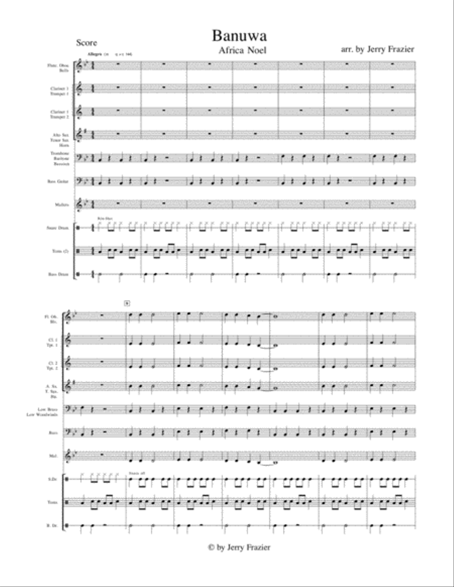 Banuwa Banuwa Concert Band scores gallery preview page 2