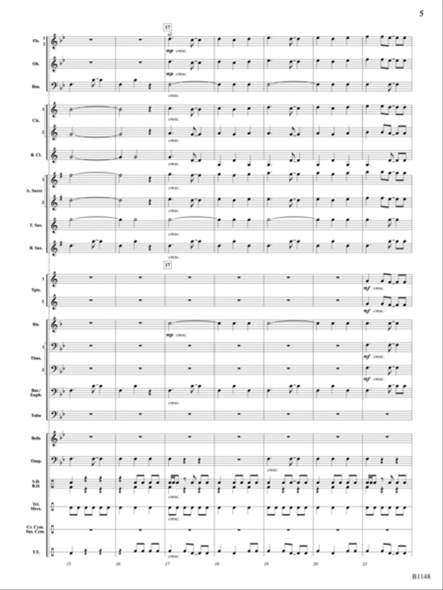 Cloud Nine: Score Concert Band scores gallery preview page 5