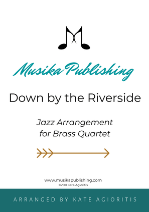 Book cover for Down by the Riverside - for Brass Quartet