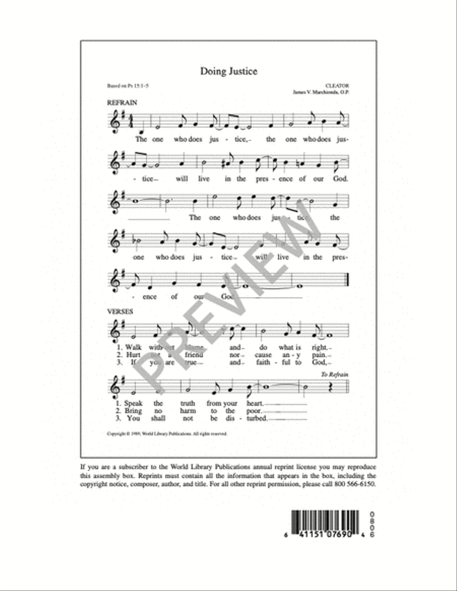 Doing Justice 4-Part scores gallery preview page 8