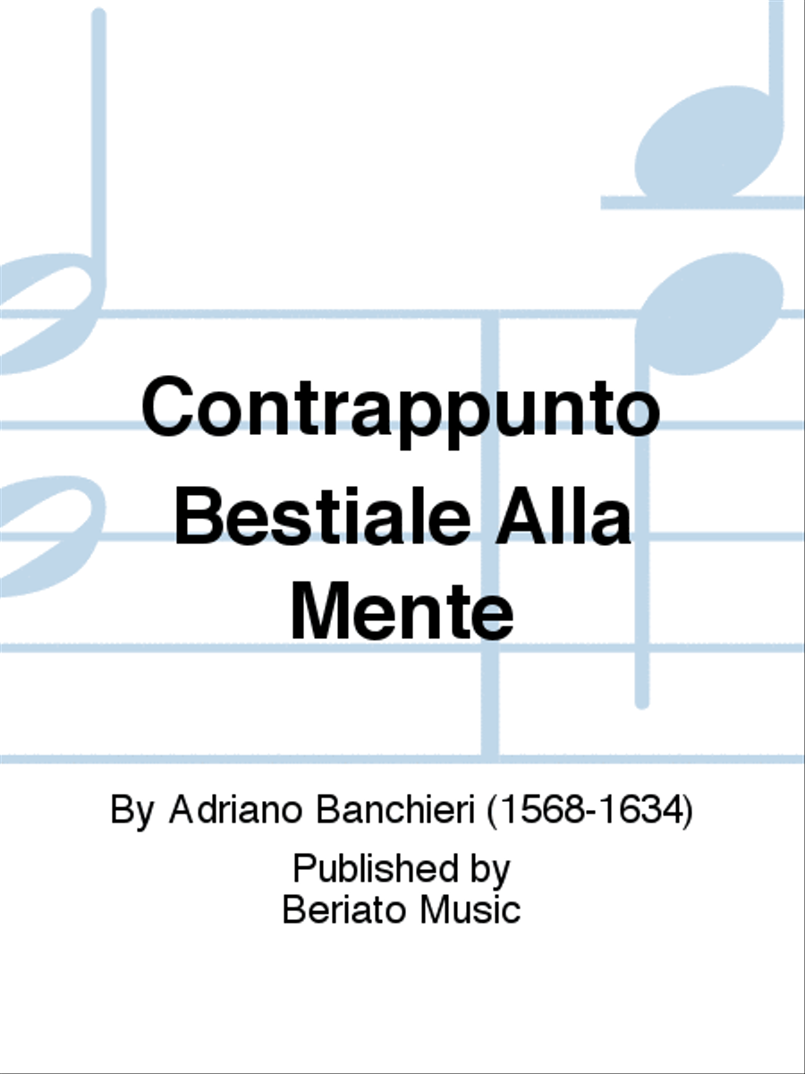 Contrappunto Bestiale Alla Mente SSATB scores gallery preview page 1