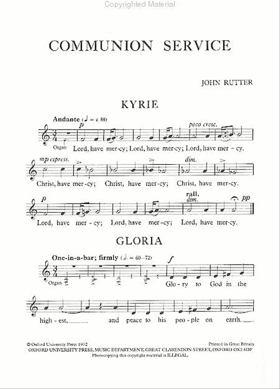 Communion Service (ASB Rite A/RC ICEL text) 4-Part scores gallery preview page 2