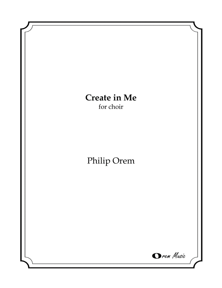 Create in Me Create in Me 4-Part scores gallery preview page 1
