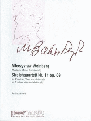 Book cover for Streichquartett Nr. 11 Op. 89