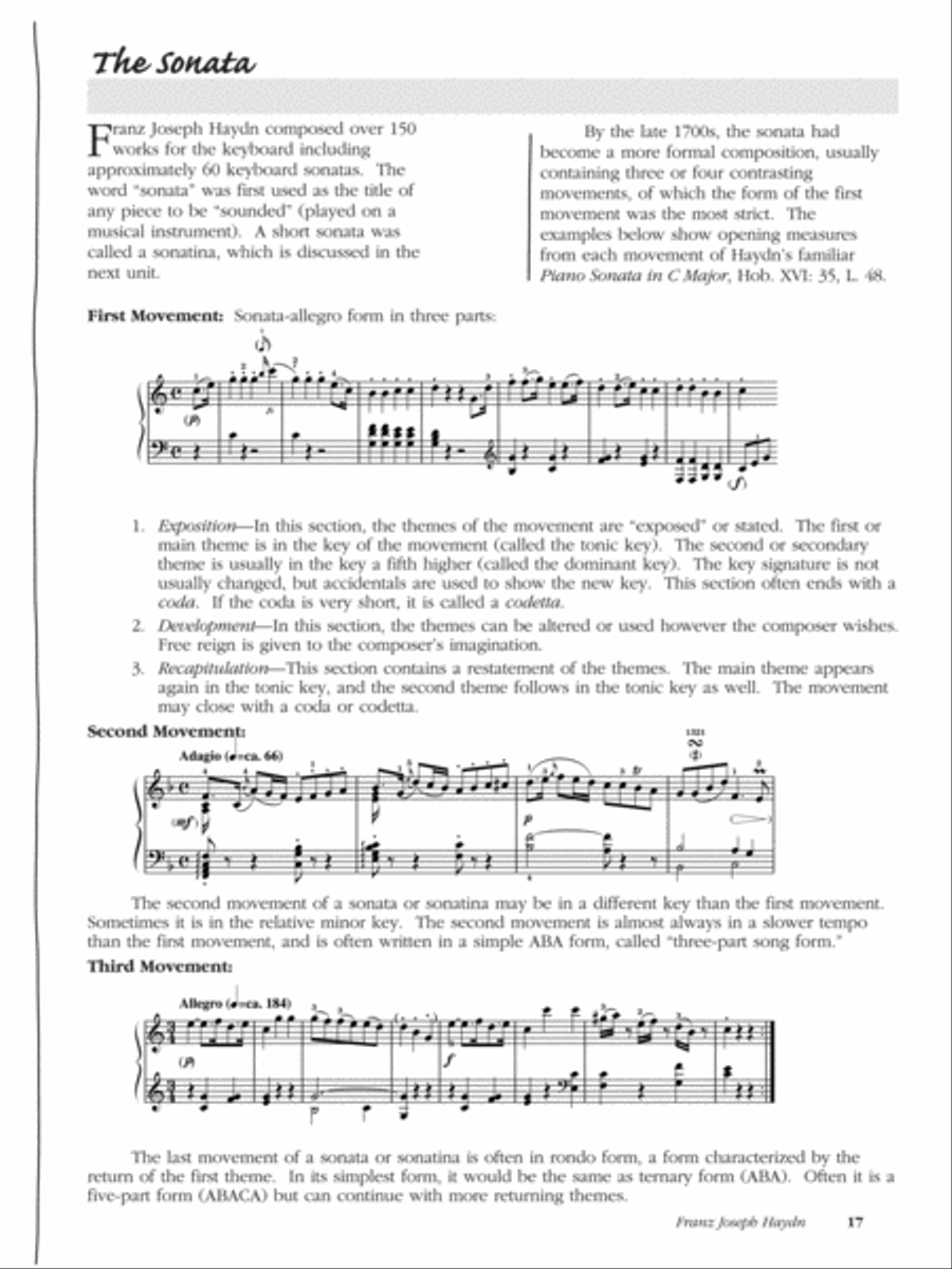 Meet the Great Composers, Book 1 Piano Solo scores gallery preview page 3