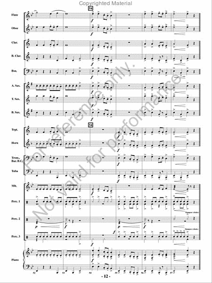 Appalachian Folk Dance Concert Band scores gallery preview page 11