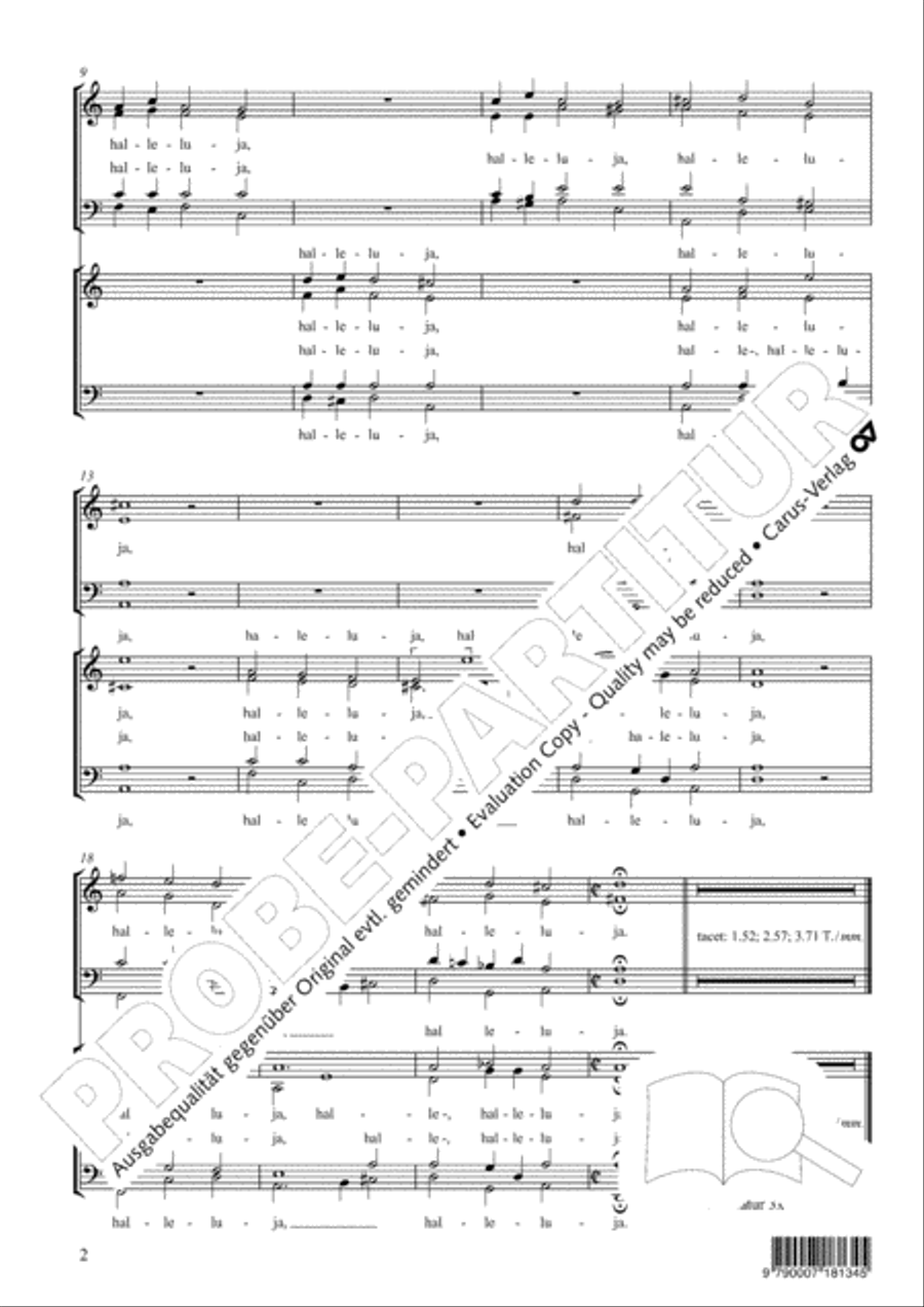 Halleluja, Christ ist erstanden (Halleluja. Christ ist erstanden) SSATB scores gallery preview page 3