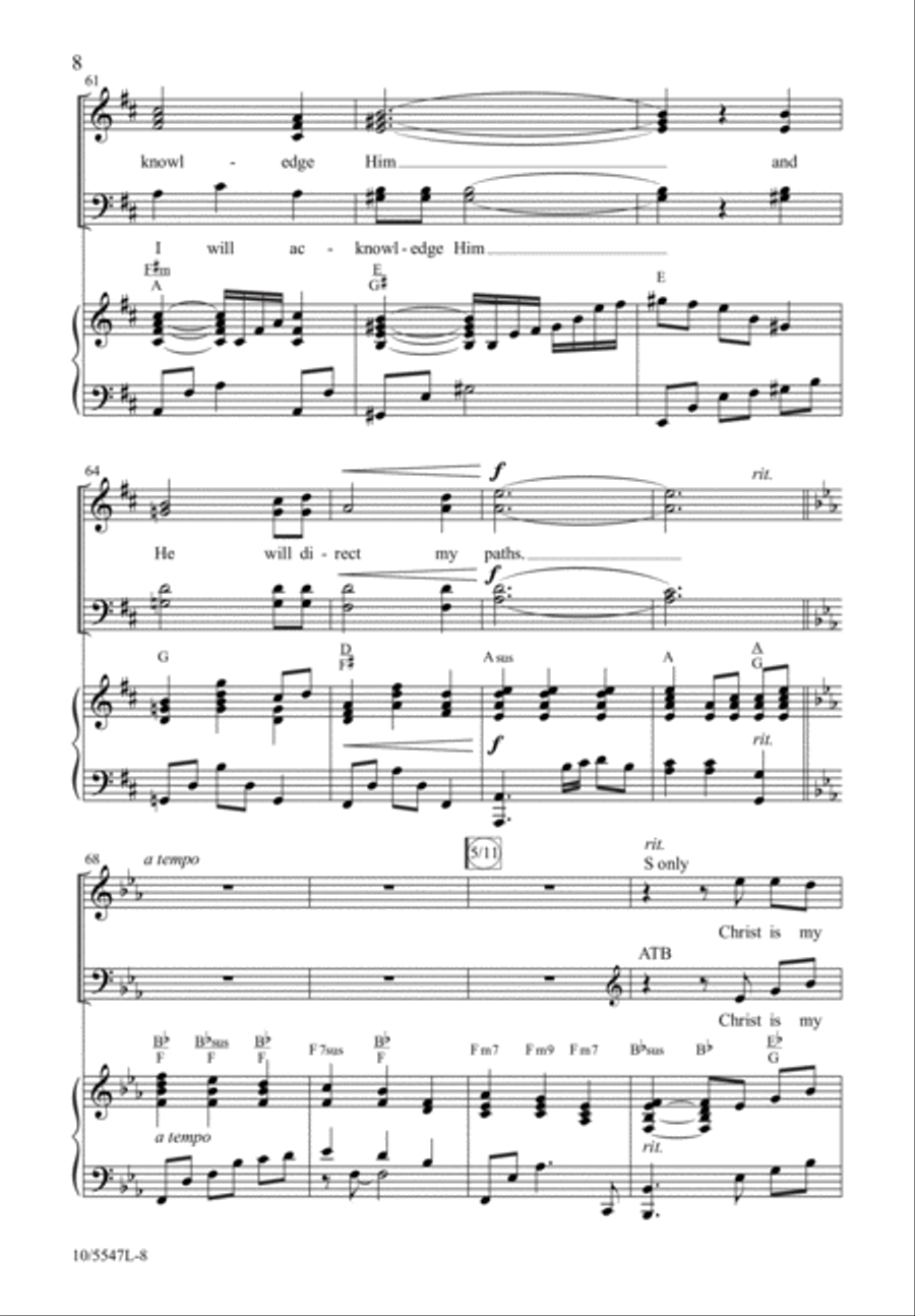 I Can Do All Things Through Christ 4-Part scores gallery preview page 8