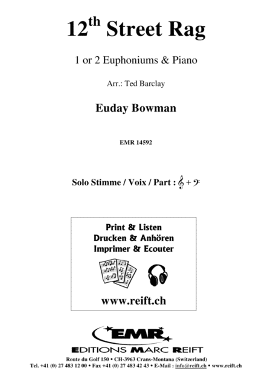 12th Street Rag Euphonium Duet scores gallery preview page 2