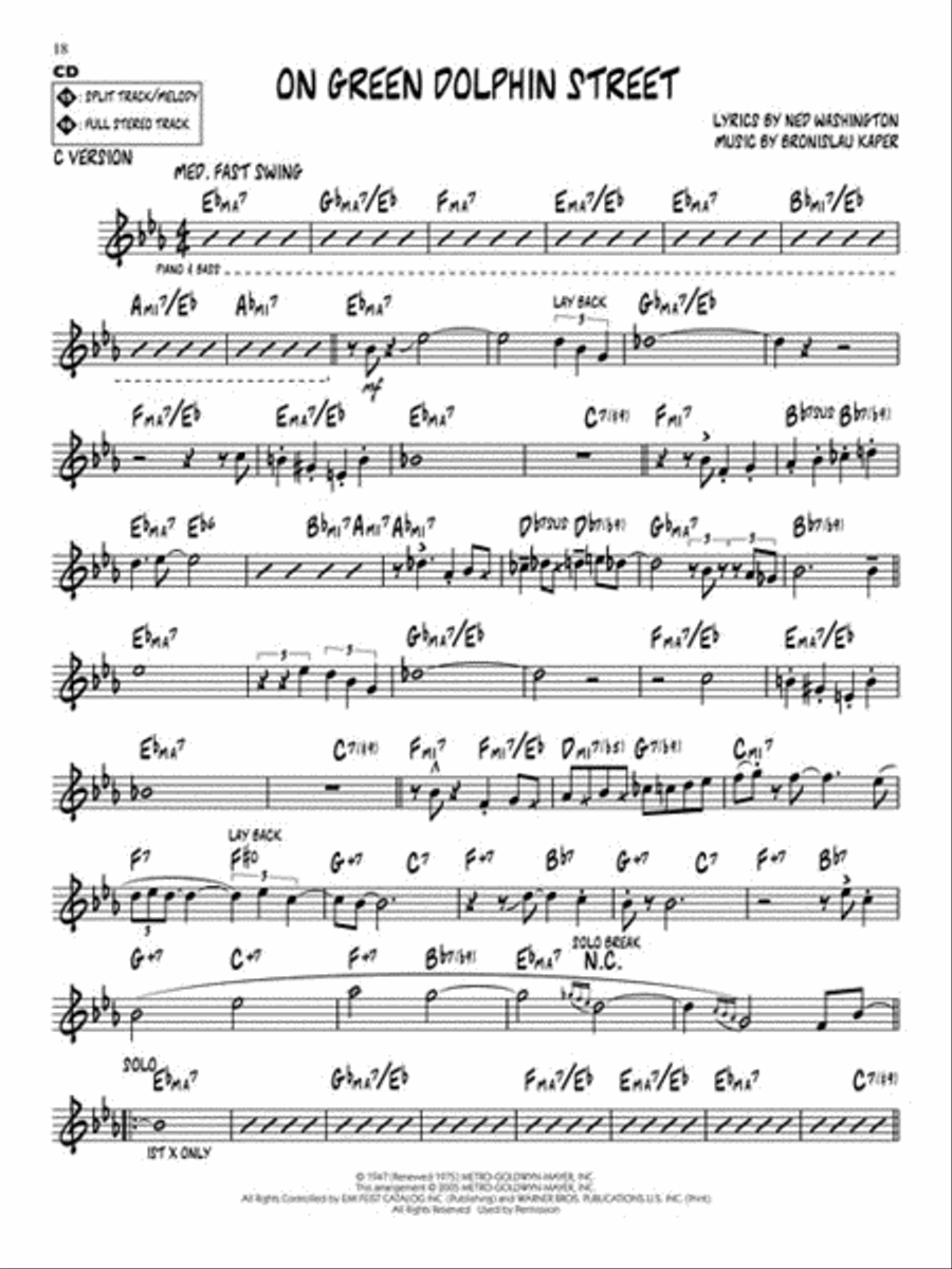 Miles Davis Standards C Instrument scores gallery preview page 6