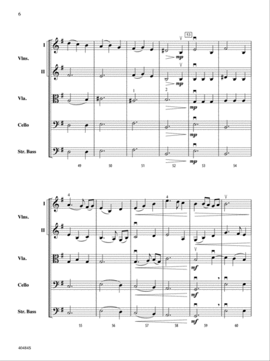 Stony Brook Waltz: Score Stony Brook Waltz: Score String Orchestra scores gallery preview page 6