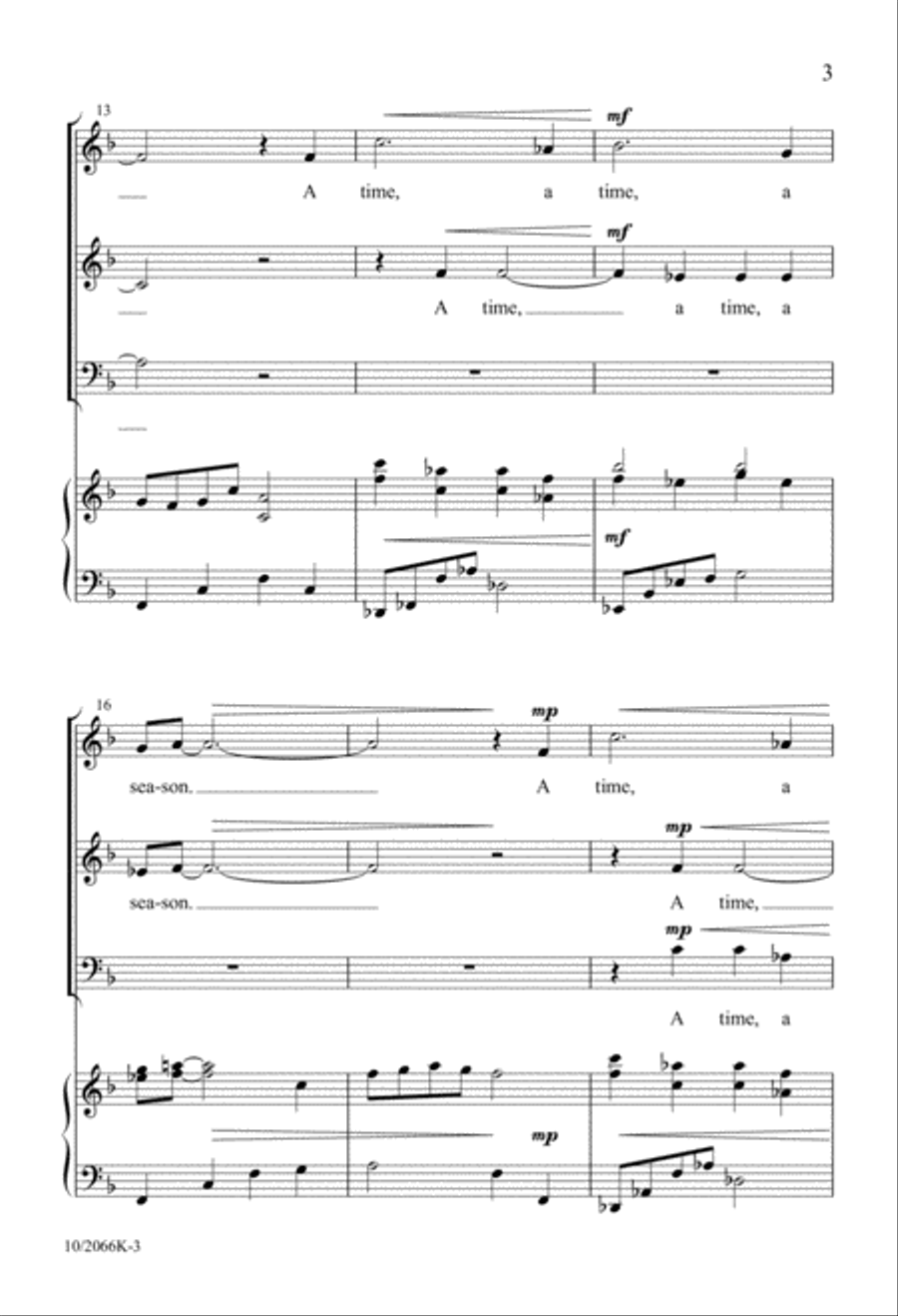 A Time a Season A Time a Season 3-Part scores gallery preview page 3