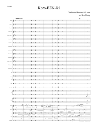 Tetris for orchestra -- score only