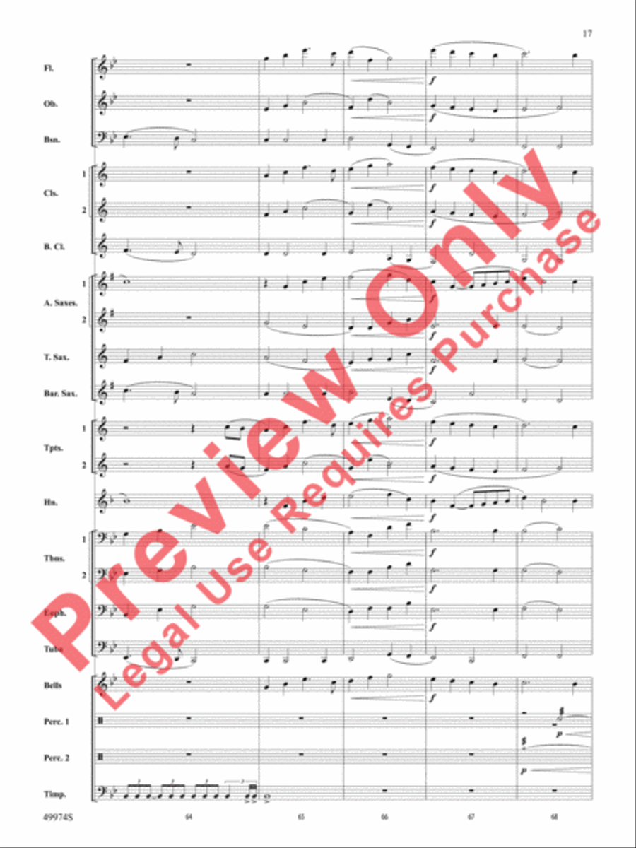 Carry On With Pride Concert Band scores gallery preview page 18