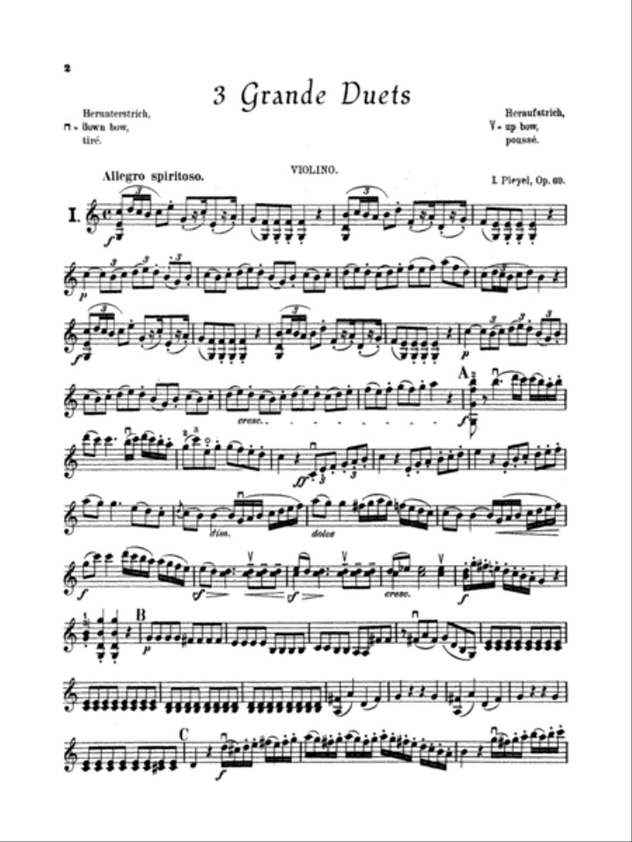 Three Grande Duets, Op. 69 String Duet scores gallery preview page 3