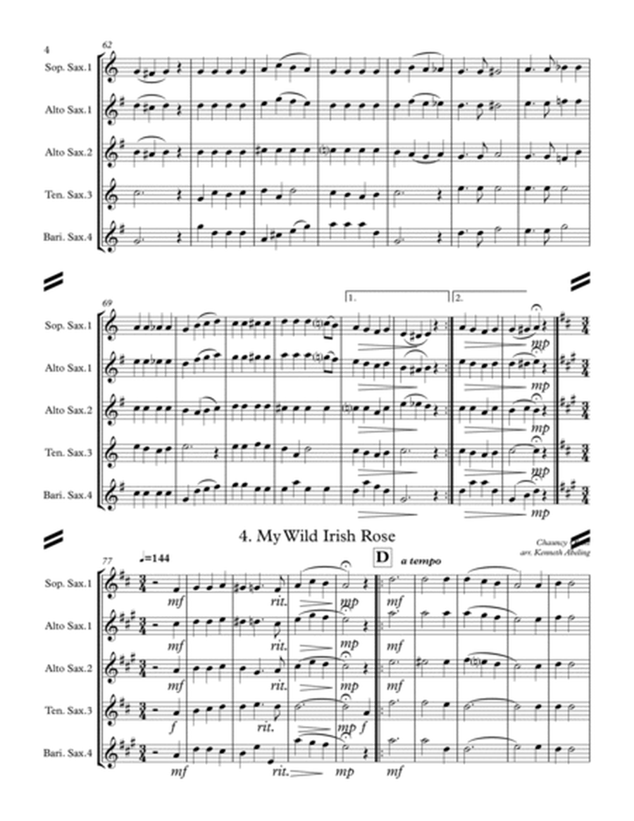 Americana Barbershop Quartet Collection (for Saxophone Quartet SATB or AATB) image number null