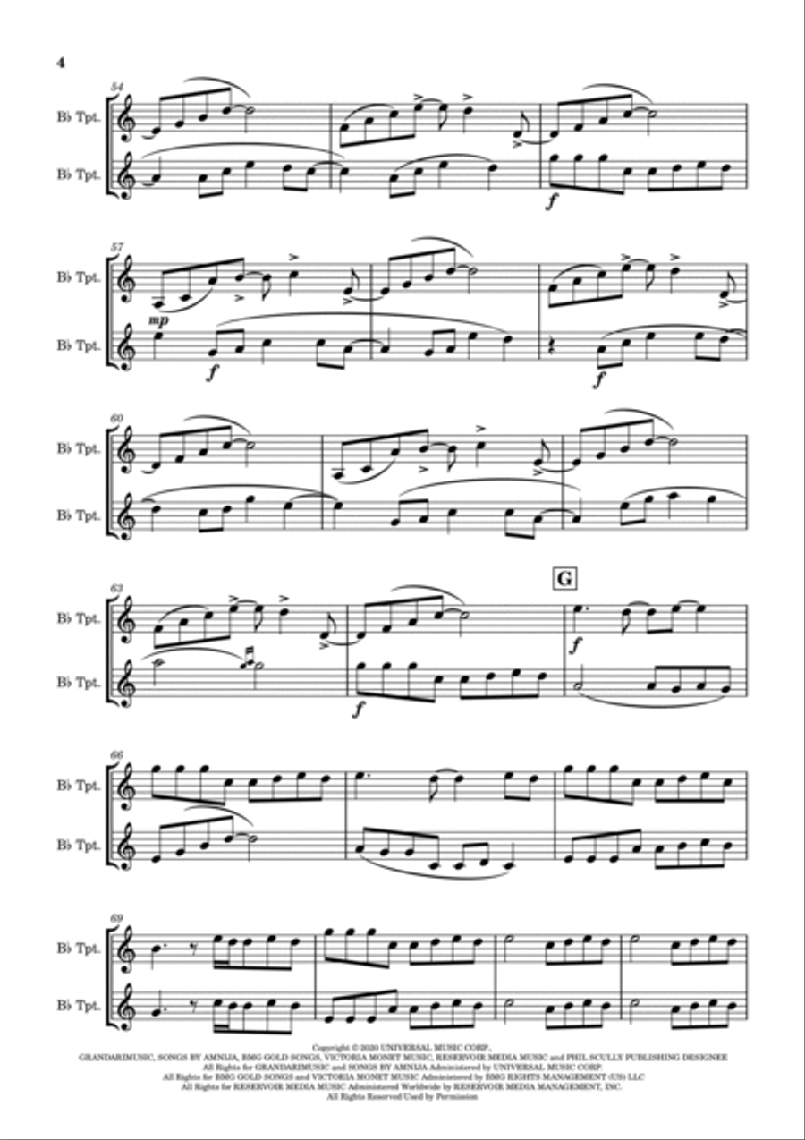Positions Trumpet Duet scores gallery preview page 5