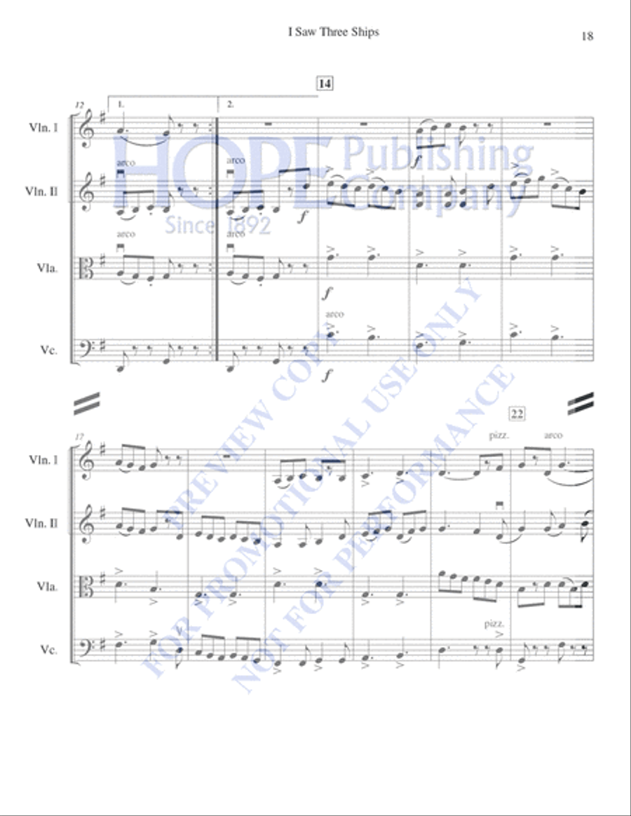 A String Quartet Christmas String Quartet scores gallery preview page 19