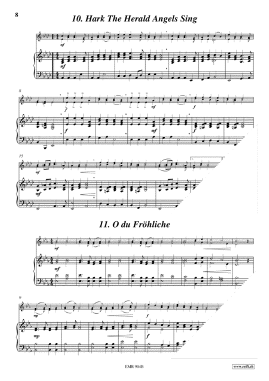 28 Weihnachtsmelodien Vol. 1 + 2 Woodwind Duet scores gallery preview page 16