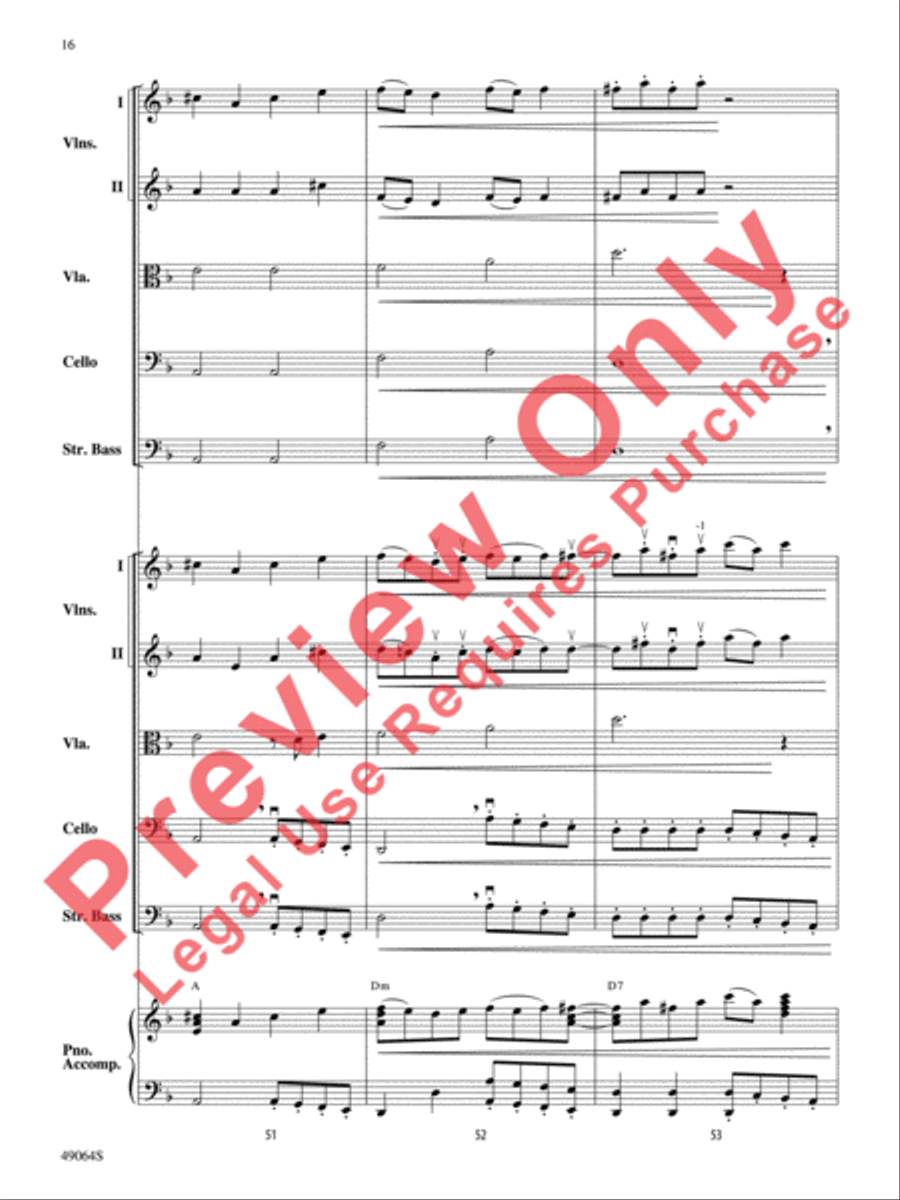 Wood's Bolero String Orchestra scores gallery preview page 17