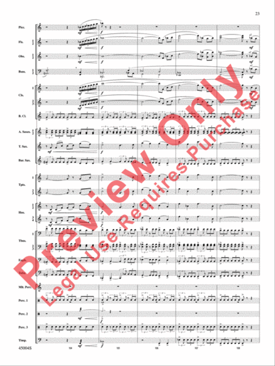 Red Rock Mountain Concert Band scores gallery preview page 24