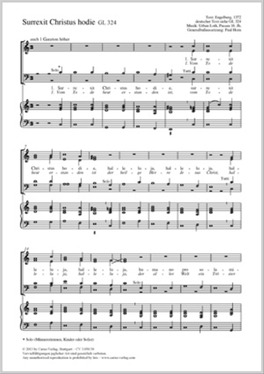 Surrexit Christus hodie Surrexit Christus hodie 4-Part scores gallery preview page 1