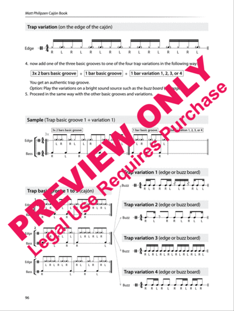 Matt Philipzen CAJÓN BOOK Percussion scores gallery preview page 16