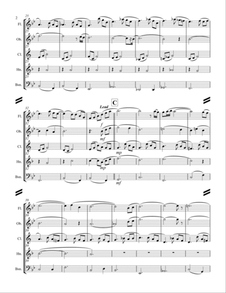 Cavatina Woodwind Quintet scores gallery preview page 3