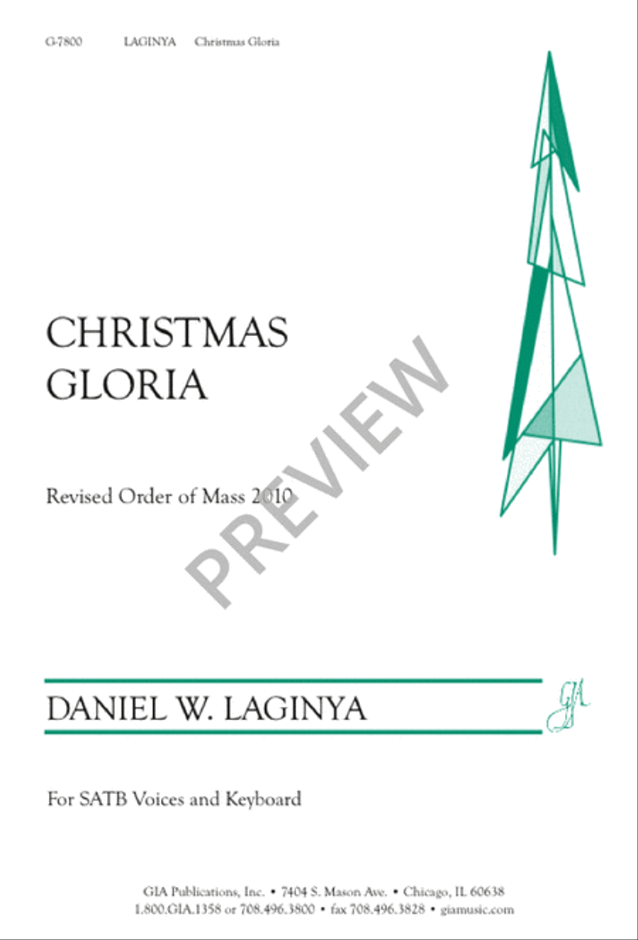 Christmas Gloria 4-Part scores gallery preview page 1