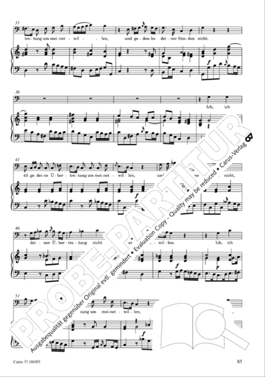 Ein Lammlein geht und tragt die Schuld 4-Part scores gallery preview page 86