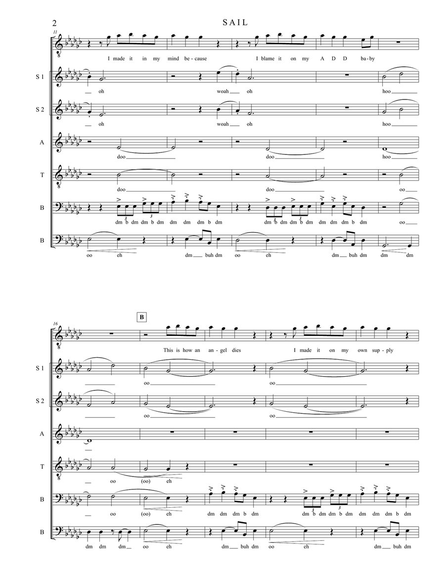 Sail Sail 4-Part scores gallery preview page 2