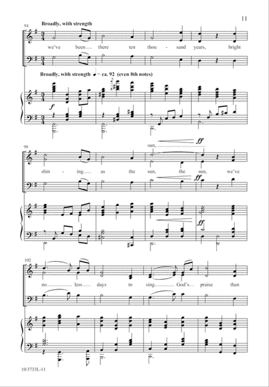 Bound for the Promised Land 3-Part scores gallery preview page 12