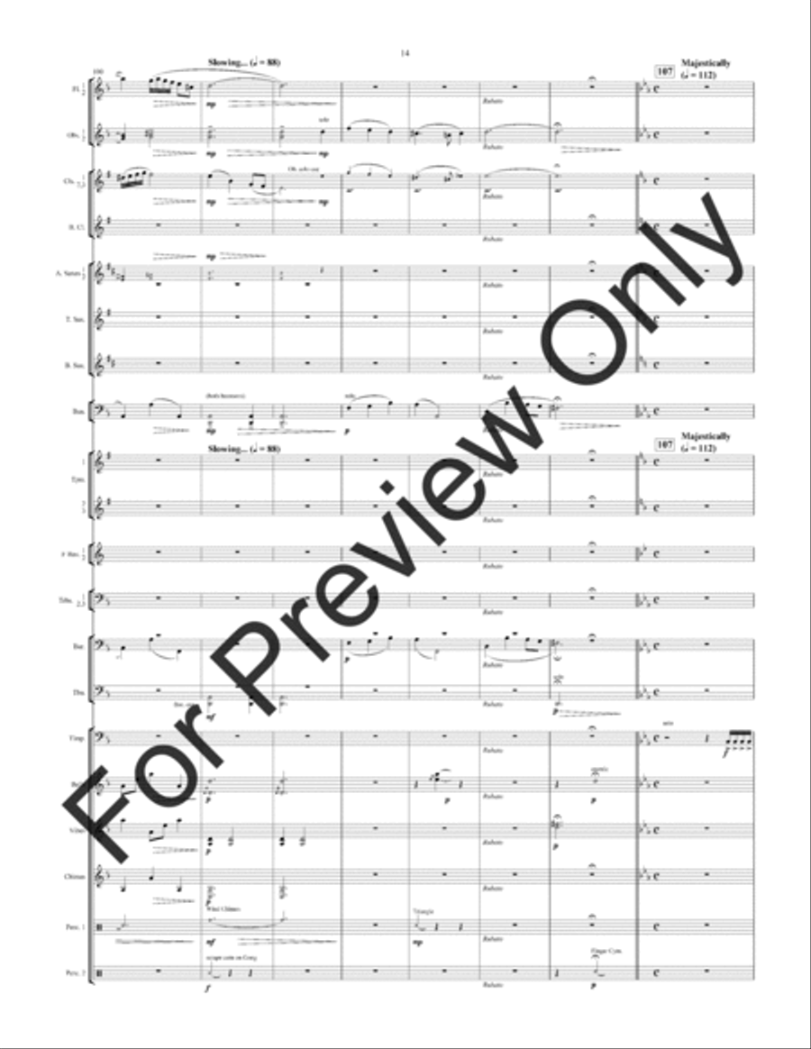 Christmas Legends Concert Band scores gallery preview page 17
