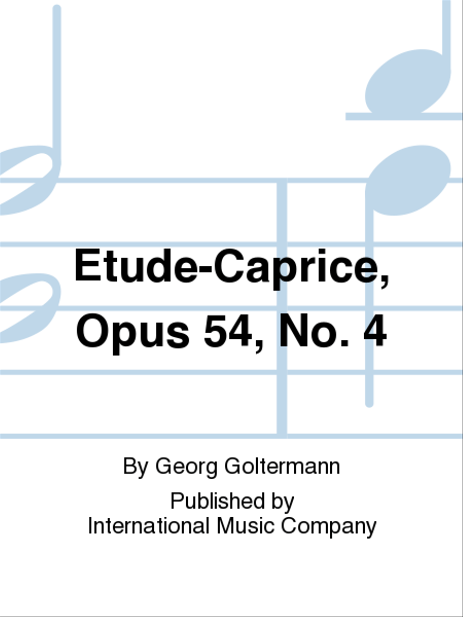 Etude-Caprice, Opus 54, No. 4 Piano Accompaniment scores gallery preview page 1