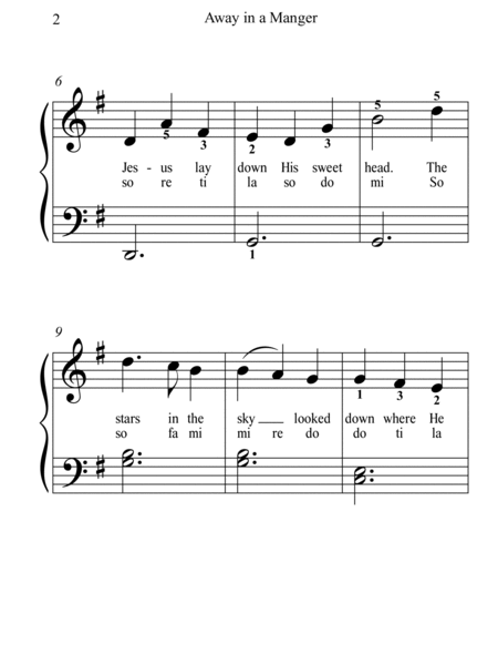 Away in a Manger (standard notation)