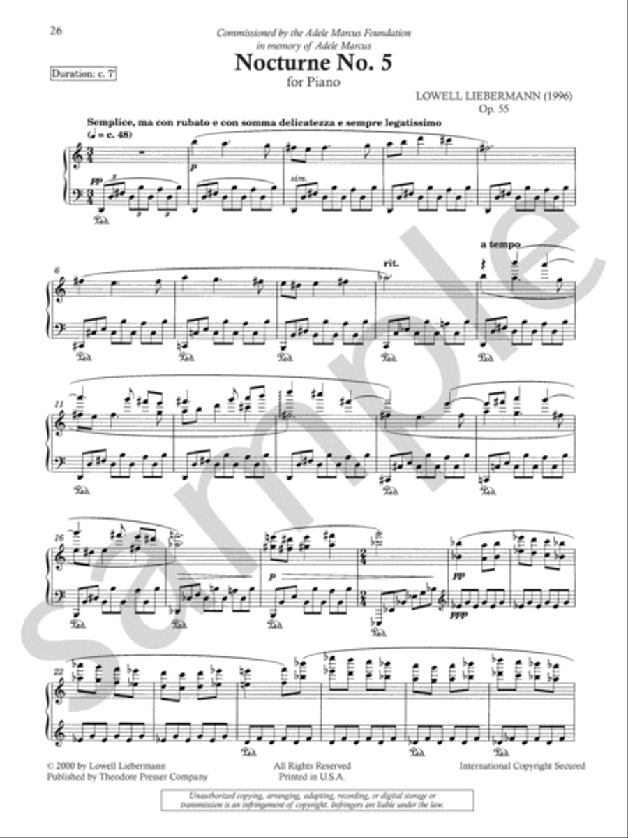 Complete Nocturnes Chamber Music scores gallery preview page 7