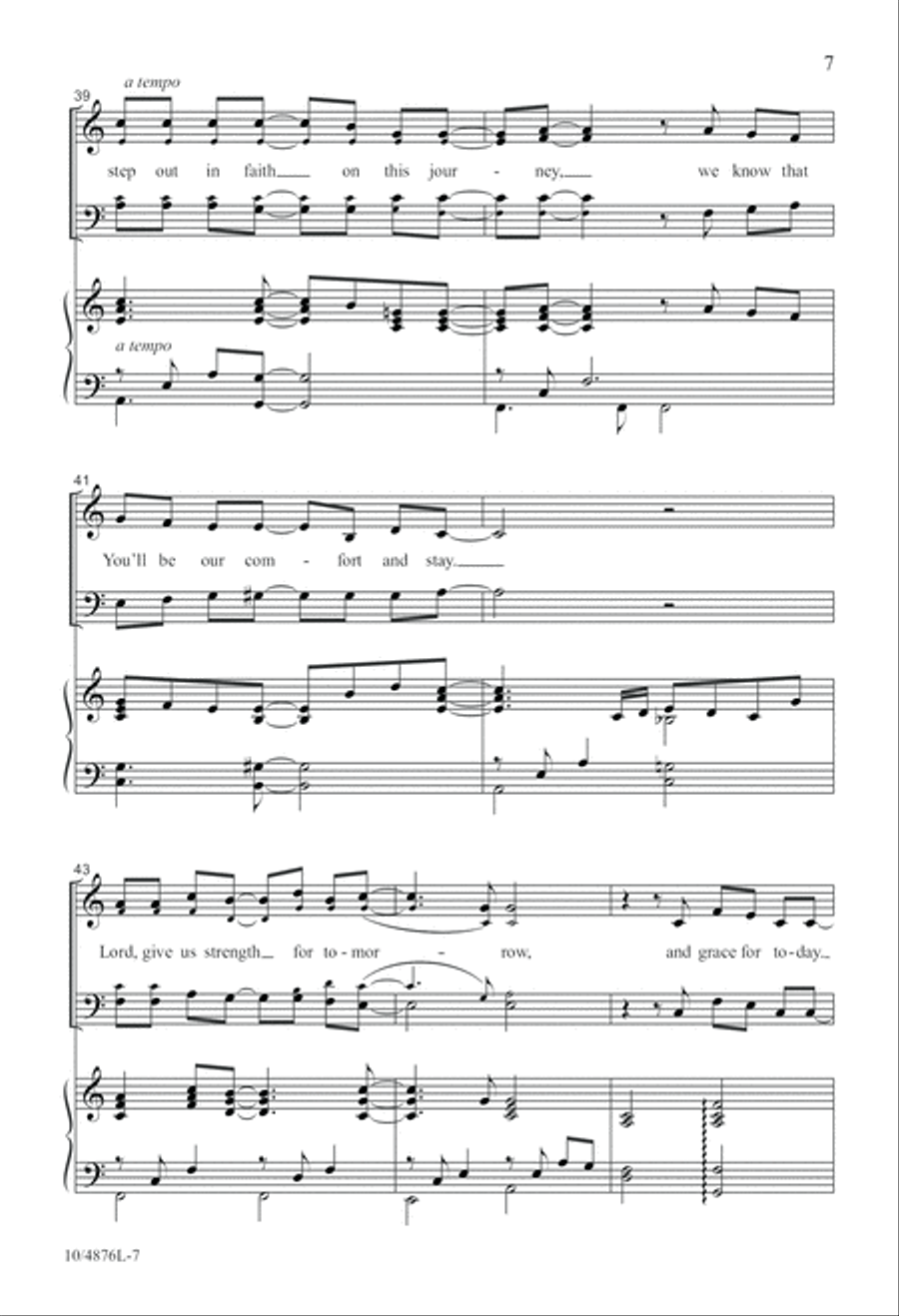 Strength for Tomorrow, Grace for Today 4-Part scores gallery preview page 7
