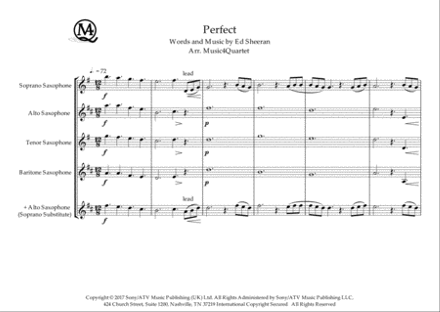Perfect Woodwind Quartet scores gallery preview page 2