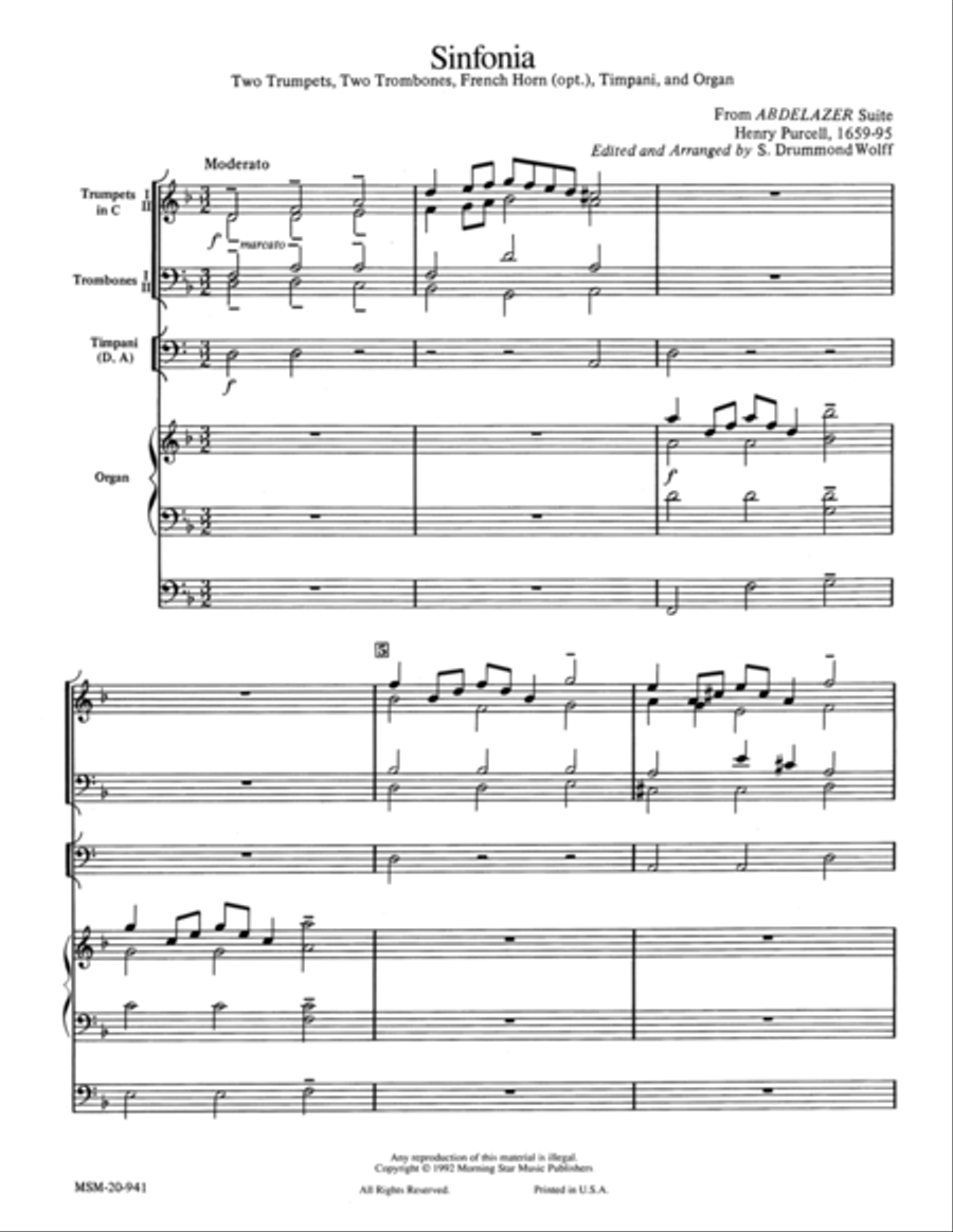 Sinfonia Organ scores gallery preview page 1