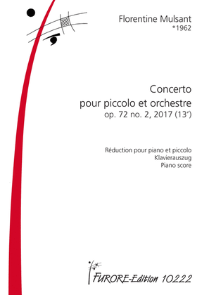 Concerto pour piccolo et orchestre. Reduction pour piano et piccolo op. 72 no. 2