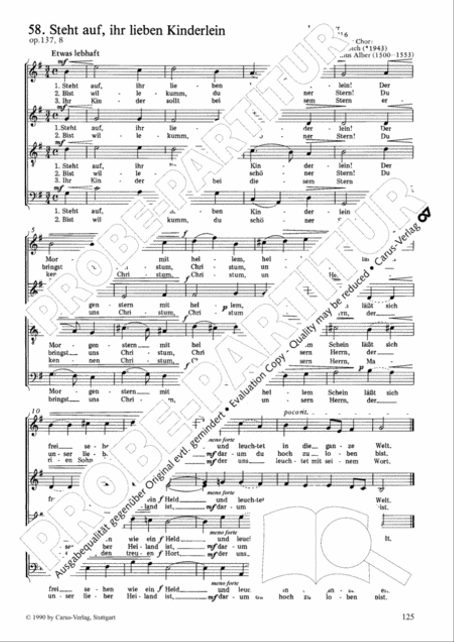 Geistliches Chorbuch der Romantik Choir scores gallery preview page 126