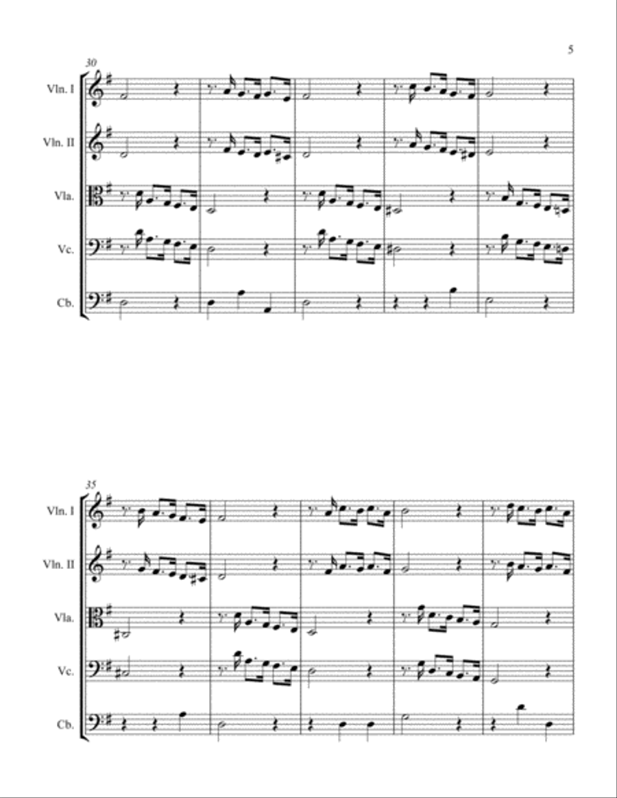 Harlequino Harlequino String Orchestra scores gallery preview page 5