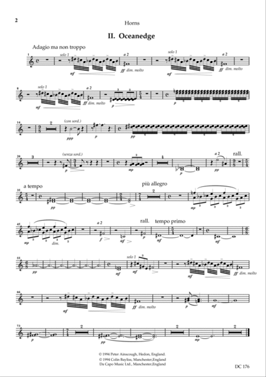 Ecocycle - brass and percussion parts Percussion Ensemble scores gallery preview page 2