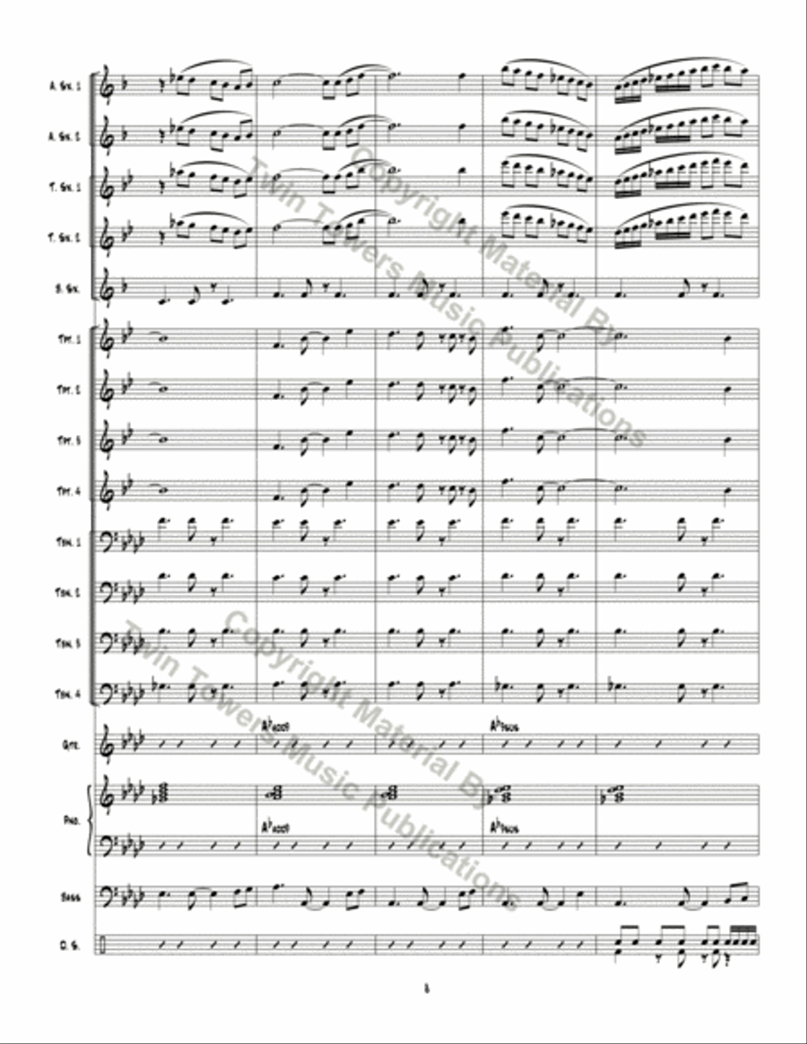 Optimistic Toasters Jazz Ensemble scores gallery preview page 9