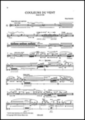Kaija Saariaho: Couleurs Du Vent For Alto Flute