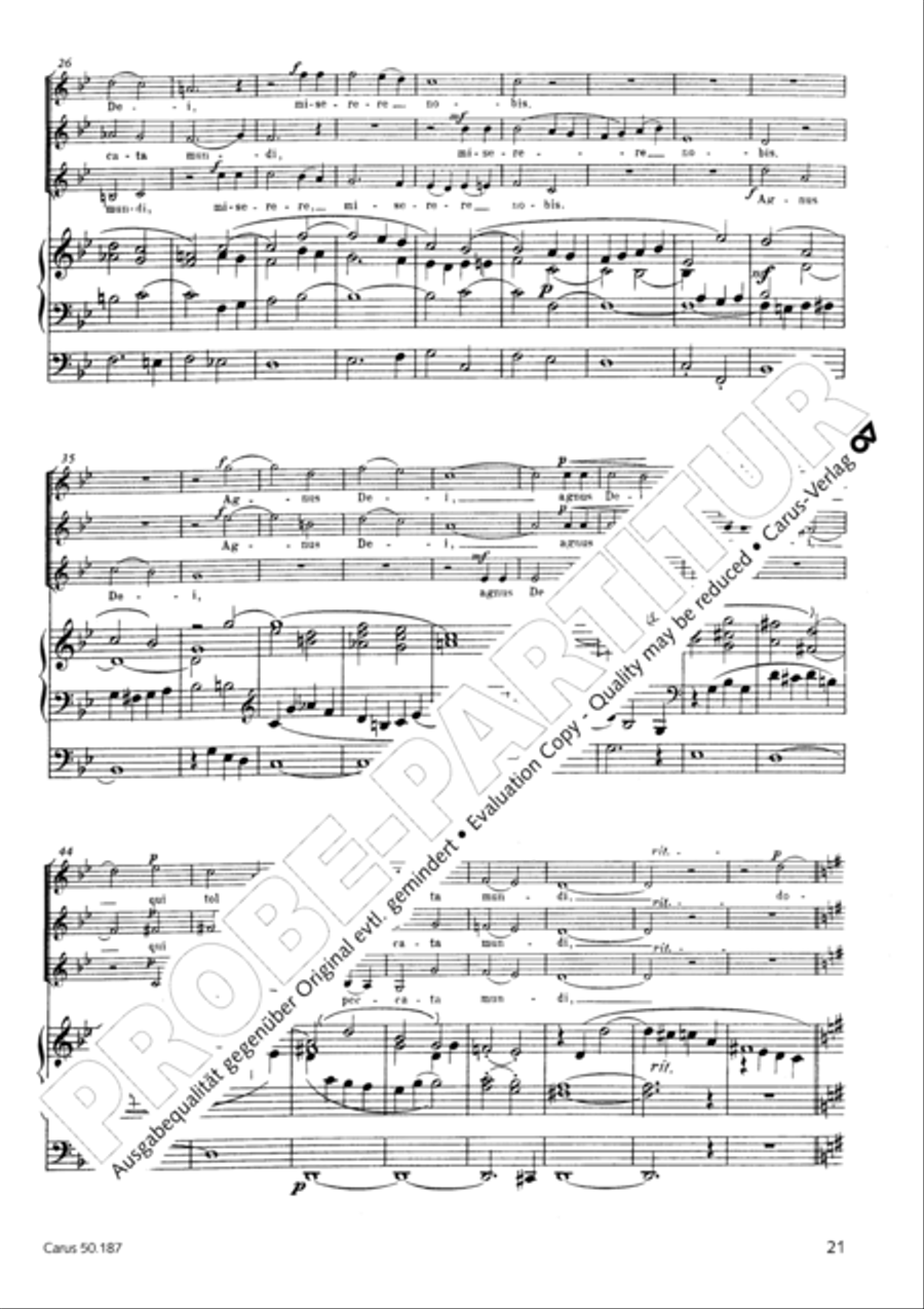 Mass in g minor SSA scores gallery preview page 22