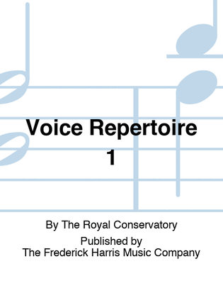Book cover for Voice Repertoire 1