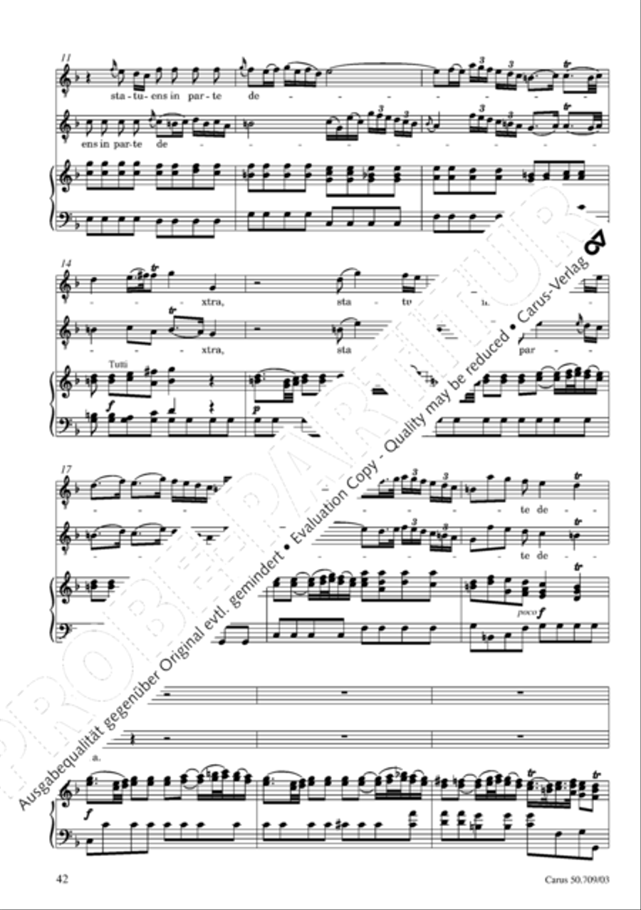 Requiem in E flat major 4-Part scores gallery preview page 43