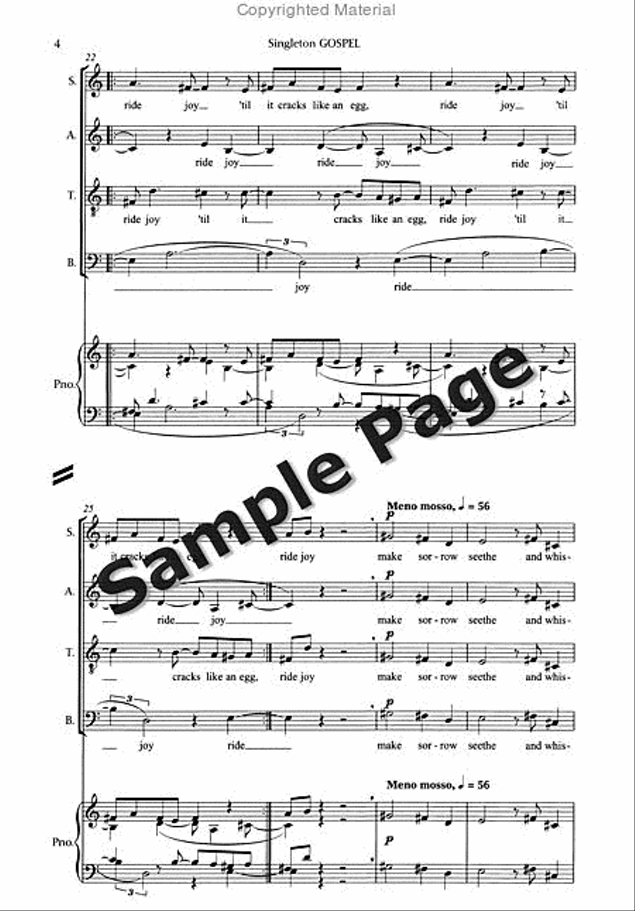Gospel Gospel 4-Part scores gallery preview page 7